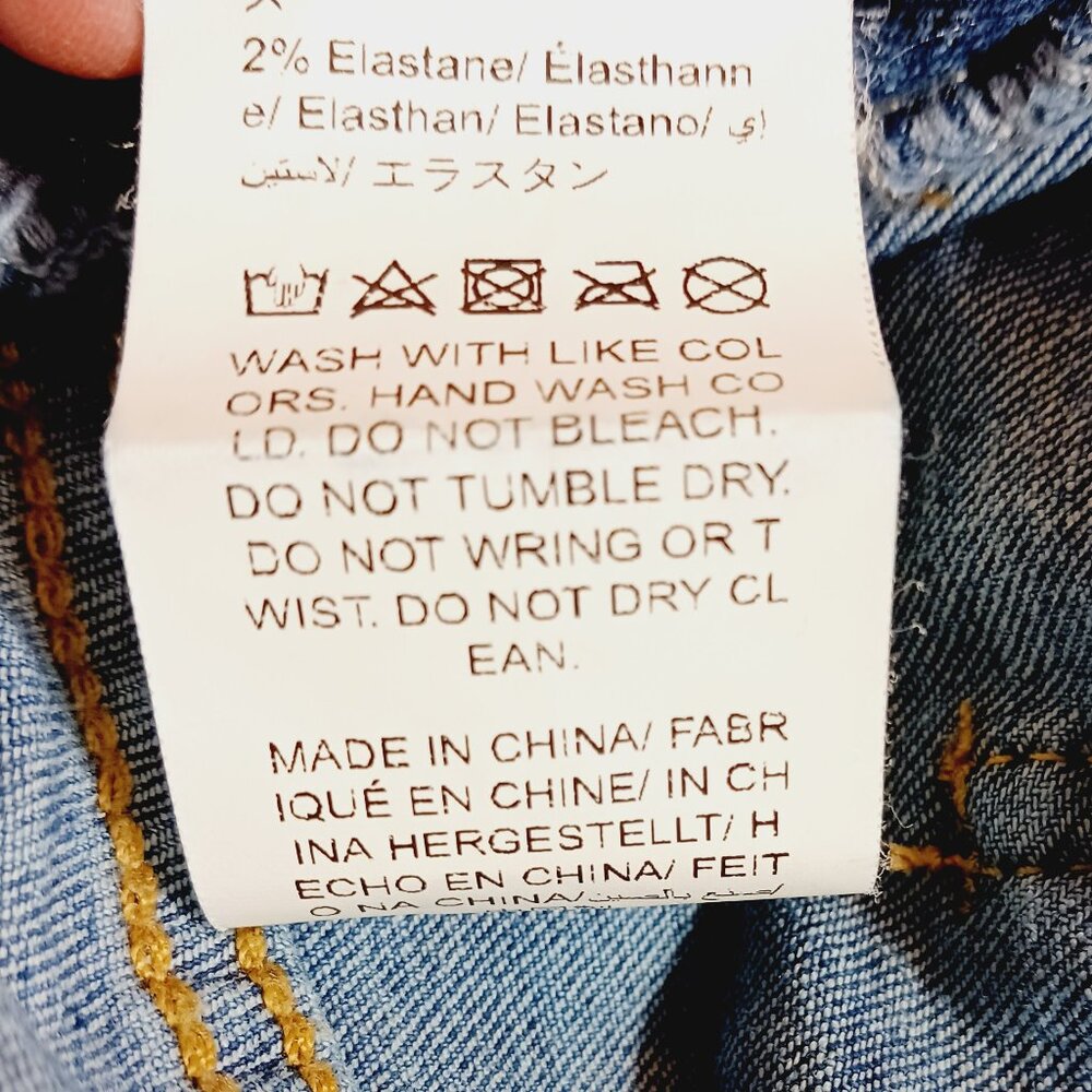 SHEIN, Denim Overalls, Size Medium, Slightly Distressed, Crop - Ankle - Picture 15 of 15